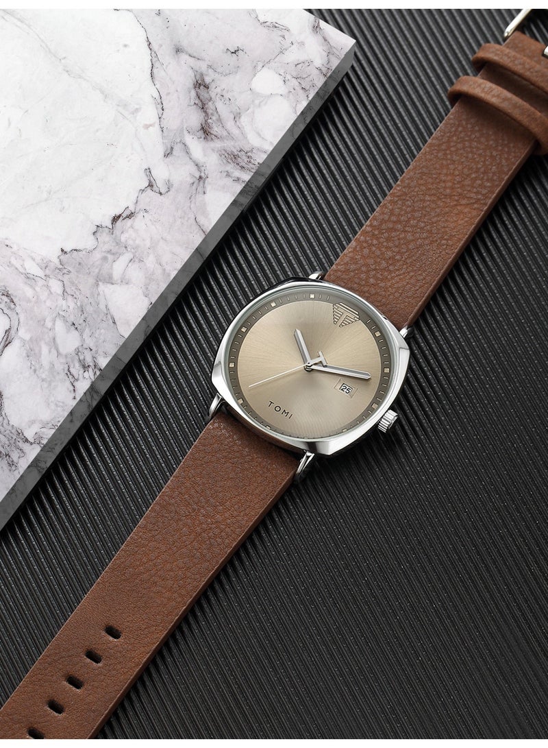 TOMI Unisex Fashion Quartz Watch - Trendy Minimalist Design for Men & Women | Casual Creative Timepiece - Image 5