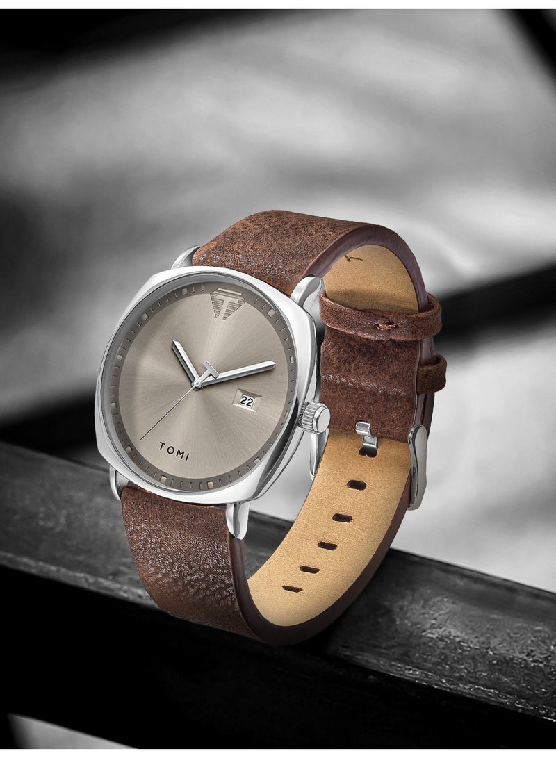TOMI Unisex Fashion Quartz Watch - Trendy Minimalist Design for Men & Women | Casual Creative Timepiece - Image 4
