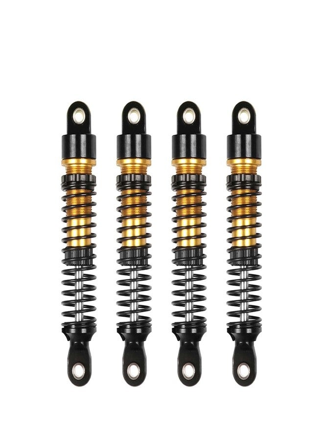 LAFEINA 4PCS Aluminum Threaded Shock Absorber Oil Damper for 1/12 Mini Crawler 1/18 RC Crawler Car TRX4M TRX4MT Upgrade Parts (Gold, 53mm) - Image 1
