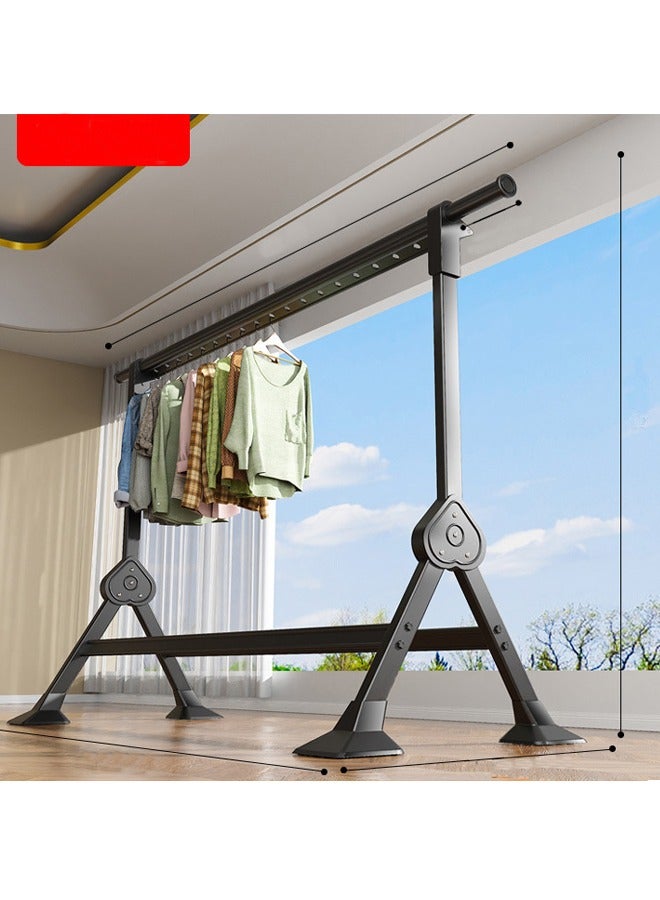 إن كي أكس حامل ملابس، شبكة تجفيف تلسكوبية أحادية القطب بطول 2.36 متر - Image 1