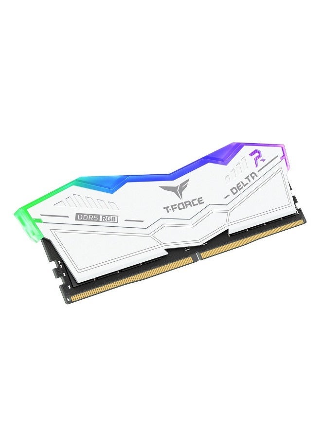 تيم غروب رامات قيمنق  Team Group DELTA RGB DDR5 DESKTOP MEMORY WHITE 32GB(2x16GB) 6000MHz CL38 - Image 3