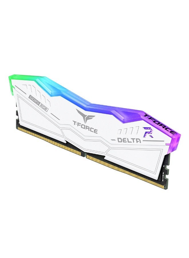 تيم غروب رامات قيمنق  Team Group DELTA RGB DDR5 DESKTOP MEMORY WHITE 32GB(2x16GB) 6000MHz CL38 - Image 5