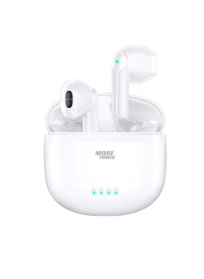 مور بور سماعات أذن MORE POWER MP-TL11 TWS Bluetooth 5.3 - تصميم خفيف الوزن مع تقليل الضوضاء ومقاومة للماء - Image 1