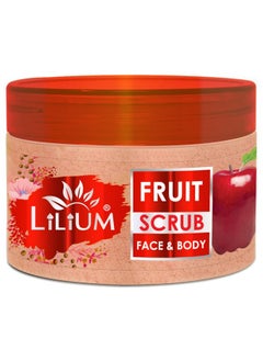 LILIUM Face & Body Fruit Scrub 250Gm, Nourishing Vitamins & Antioxidants, Gently Removes Dead Skin Cells, Unclogs Pores, & Reveals A Radiant Glow, Healthy & Vibrant Skin, For All Skin Types  - Image 1