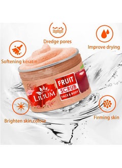 LILIUM Face & Body Fruit Scrub 250Gm, Nourishing Vitamins & Antioxidants, Gently Removes Dead Skin Cells, Unclogs Pores, & Reveals A Radiant Glow, Healthy & Vibrant Skin, For All Skin Types  - Image 2