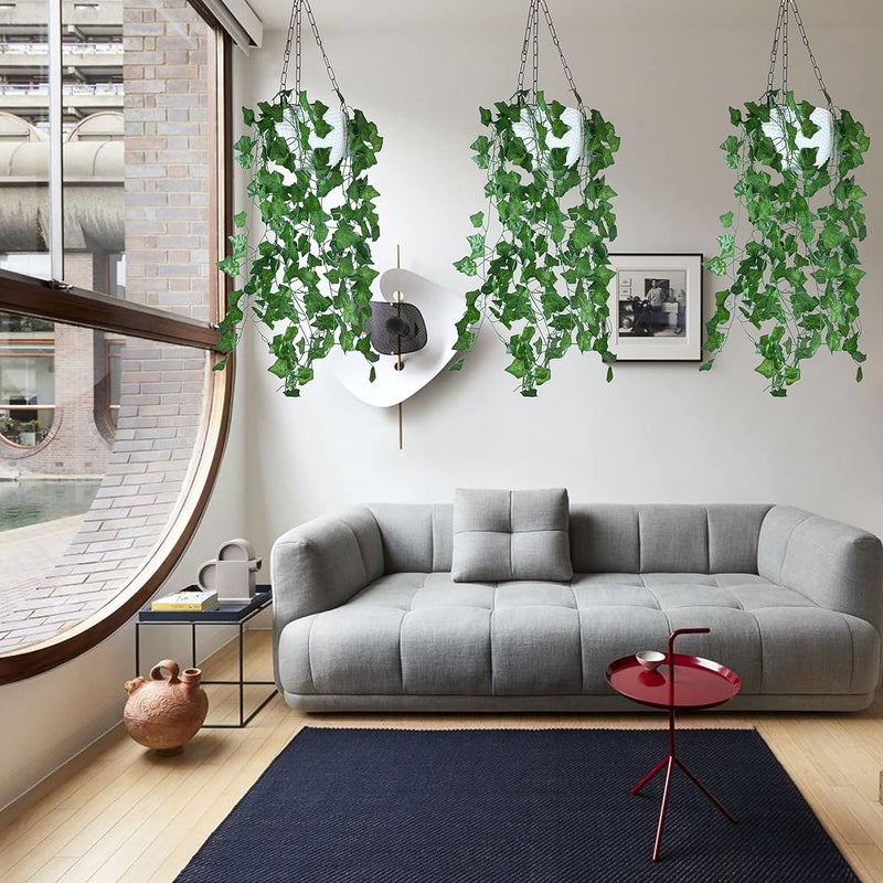 Tdas Artificial Plants With Pot Leaves Hanging Ivy Garlands Plant Greenery Vine Creeper Home Decor Door Wall Balcony Decoration Party Festival Craft Design2 Plastic - Image 4