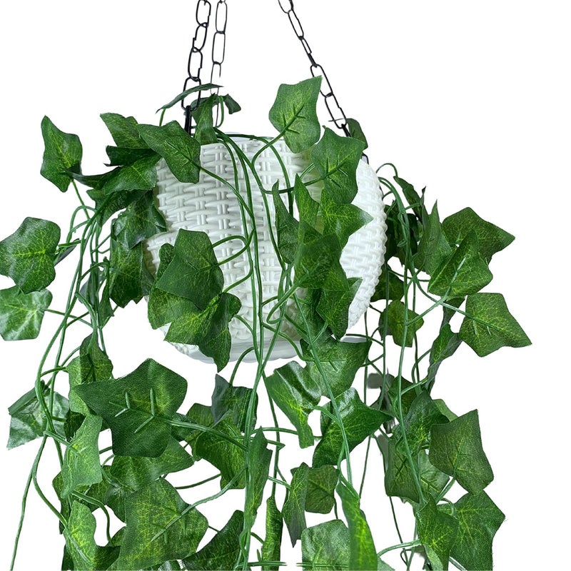 Tdas Artificial Plants With Pot Leaves Hanging Ivy Garlands Plant Greenery Vine Creeper Home Decor Door Wall Balcony Decoration Party Festival Craft Design2 Plastic - Image 5