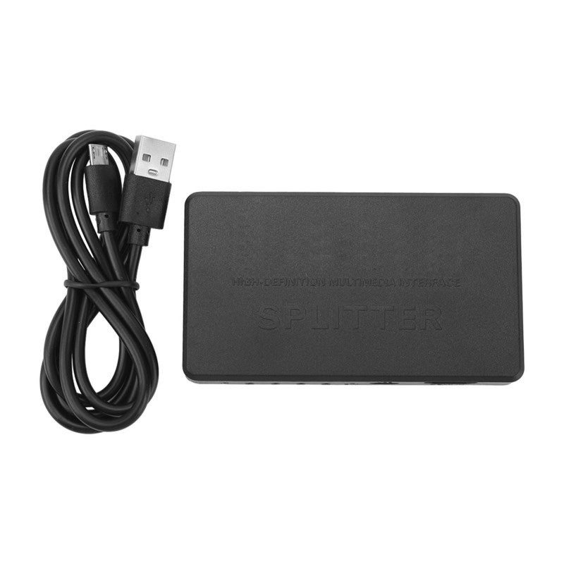 HDMI 4K HDMI Splitter 1 In 4 Out - Anti Interference Plug And Play Video Signal Splitter for Home Theater Multiple Monitors Presentations - Image 1