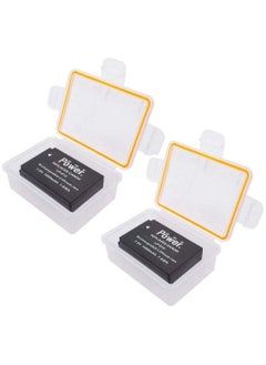 DMK Power DMK Power 2 x LP-E12 Battery 1050mAh 2 x Battery Box Compatible with Canon EOS M/100D/EOSM/EOS100D Etc Cameras  - Image 1