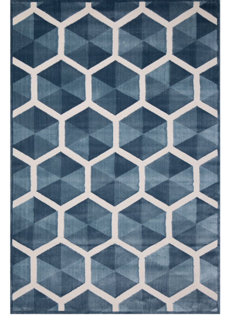 لوفت سجاد غرفة المعيشة على الطراز الحديث من كاستيلو، سجادات أرضية ناعمة، سجاد، وسائد أريكة غير قابلة للانزلاق، سجاد غرفة المعيشة قابل للغسل، مقاس 200 × 285 سم، أزرق-2-OT6-L - Image 2