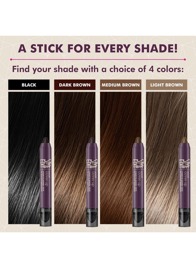 Style Edit Root Touch Up Stick - Instant Concealer for Grays and Roots (Dark Brown) - Image 3