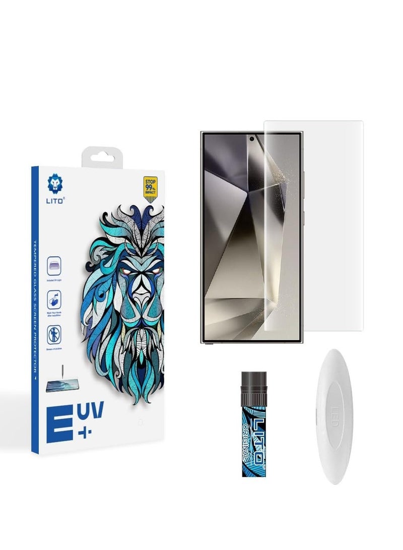 ليتو واقي شاشة Lito OPPO Reno 12 Premium UV Liquid Glue من الزجاج المقوى مع تغطية من الحافة إلى الحافة - Image 1