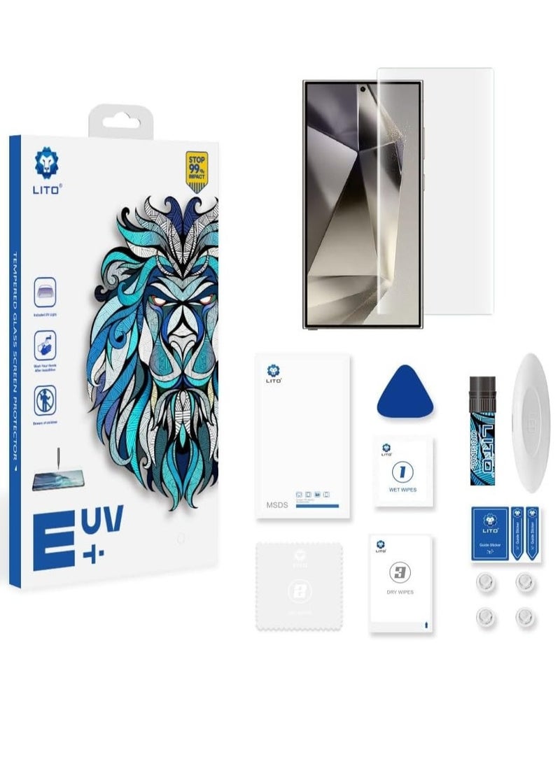 ليتو واقي شاشة Lito OPPO Reno 12 Premium UV Liquid Glue من الزجاج المقوى مع تغطية من الحافة إلى الحافة - Image 2