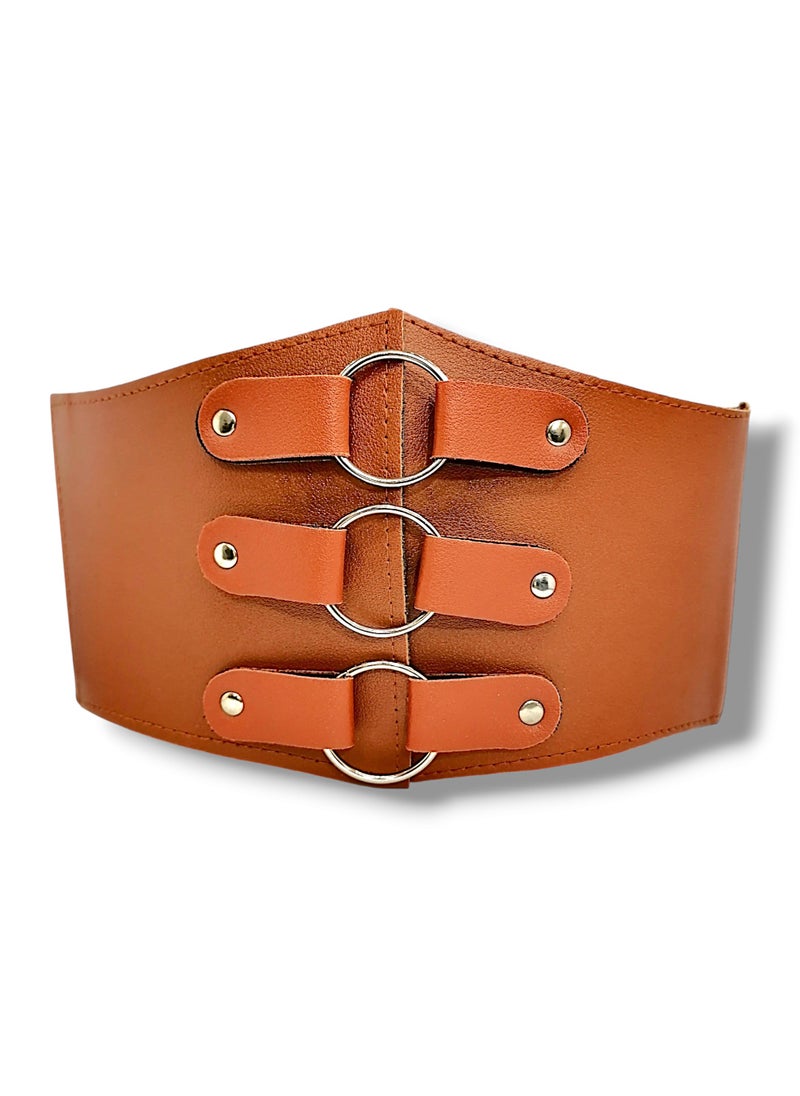 ماركة غير محددة حزام حلقات للنساء - بكباسين فضي - مقاس واحد - بتصميم مرن للنساء - بنات من Takat Store  - Image 1