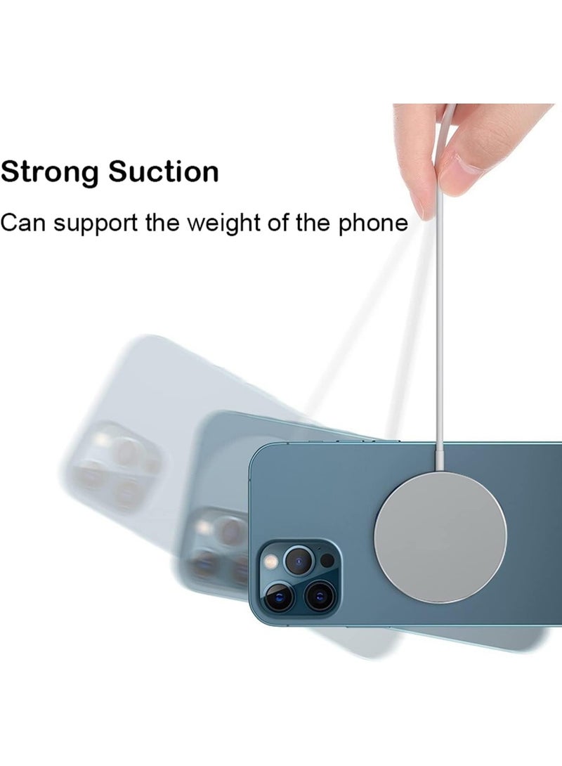 MUNTAQI شاحن لاسلكي سريع مغناطيسي احترافي – لوحة شحن كهربائية معتمدة Qi بقوة 15 واط مع محاذاة مغناطيسية قوية، تصميم فائق النحافة – متوافق مع سلسلة iPhone 15/14/13/12 وأجهزة MagSafe - Image 3