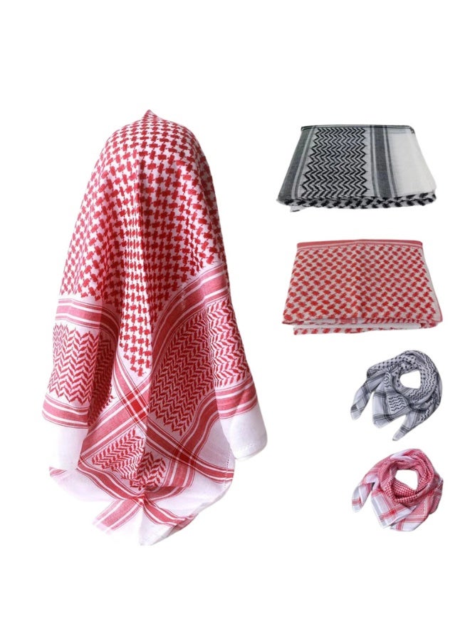 KOVAR Classic Keffiyeh Shemagh - Authentic Arabian Head Scarf for Men and Women - Lightweight, Breathable, and Stylish Design - Perfect for Outdoor Activities, Fashion Statements, Sun Protection, and Cultural Heritage-design 2 - Image 4
