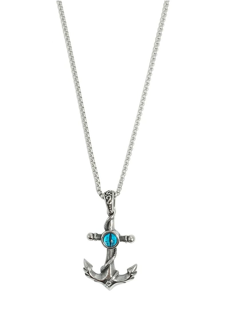 Fashion & Lifestyle - anchor with evil eye blue color - Image 1