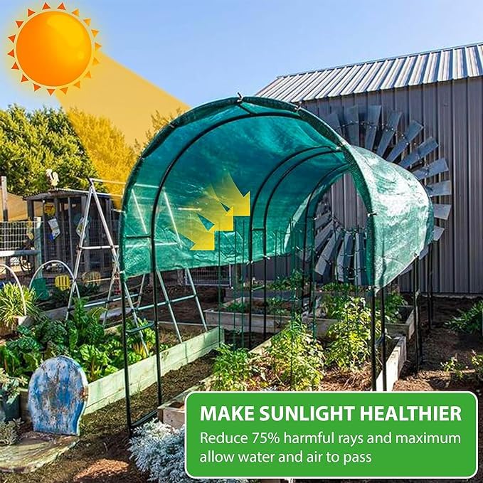 VG TARP Green Shade NETS 90 UV Protected for TERRECE Gardens,Parking Shade,GARDENERY,Shades,Parking Shades (3 M X 5 M (10 FT X 16 FT)) - Image 5