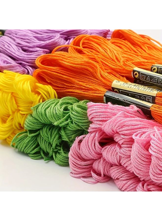Green Polyester Embroidery Thread Set 12pcs Cross Stitch Sewing Kit For DIY Craft - Image 2