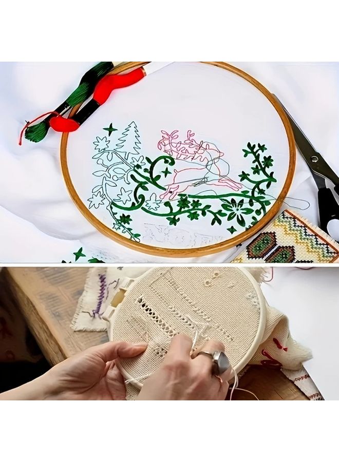 Green Polyester Embroidery Thread Set 12pcs Cross Stitch Sewing Kit For DIY Craft - Image 5