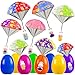 CPSYUB Easter Basket Stuffers Toys for Kids Easter Gifts for Kids Prefilled Easter Eggs Stuffers with Parachute Toys Easter Egg Fillers Ideas Gifts Outdoor Games for 4 6 8 10 12 Boys Girls 8 Pack - Image 2