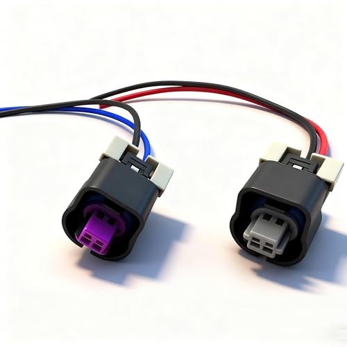 Leezhen VVT Variable Valve Timing Solenoid Intake Exhaust Camshaft Position Actuator Solenoid Valve Connector Pigtail Harness Wiring Compatible with Chevrolet GMC for Buick Pontiac 22L 24L - Image 1