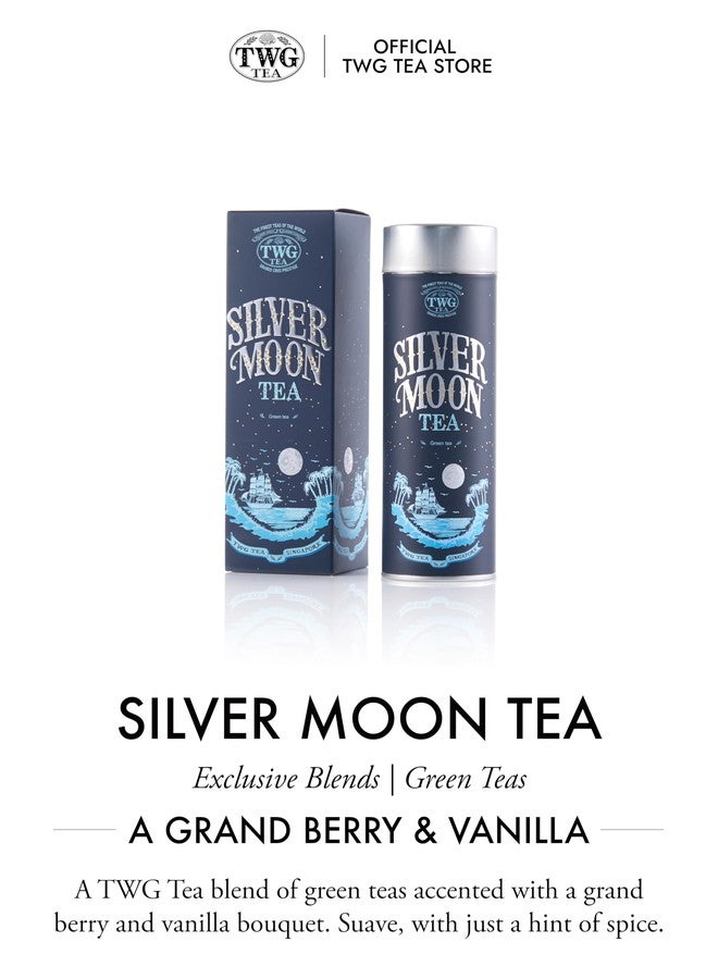 TWG Tea | Silver Moon Tea | Green Tea | Grand Berry & Vanilla | Haute Couture Tin, 100g | Gift Set - Image 3