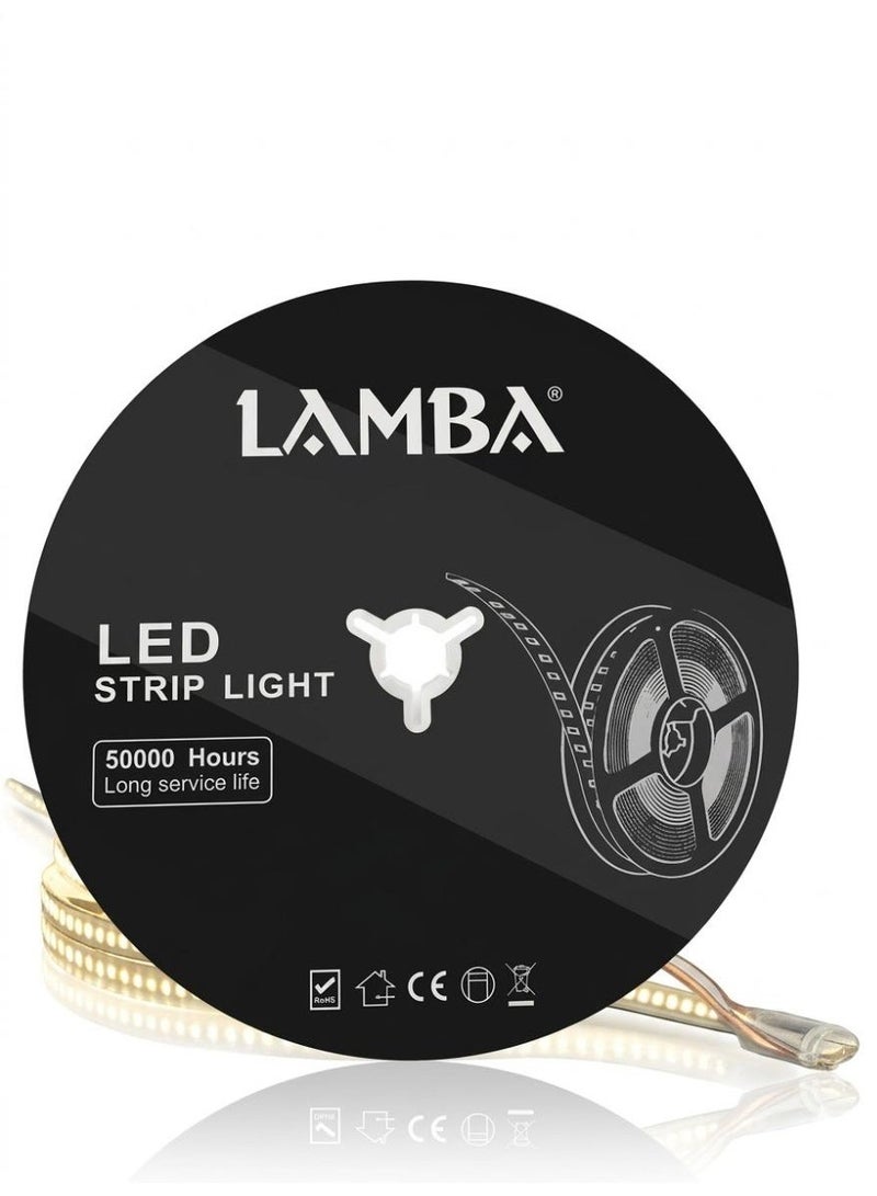 لمبة عرض 2 بكرة شريط ليد بروفايل 20 وات × 5 متر، إضاءة بيضاء، إجمالي 10 متر، LED Profile Strip للإضاءة الداخلية والديكورية، مناسب للأسقف والحوائط والأرفف، ضمان 3 سنوات - Image 5