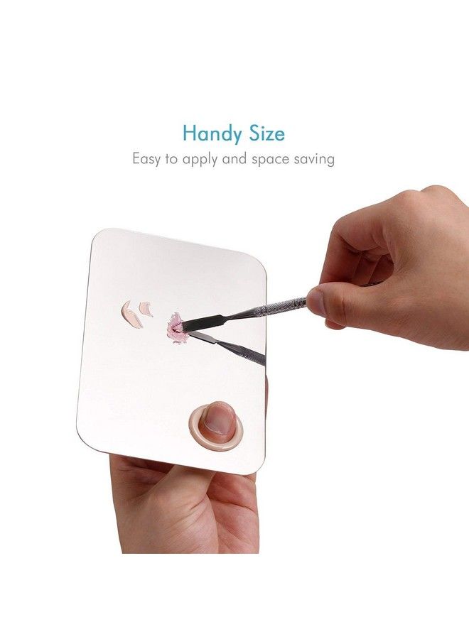 Nesa Pro Salon Stainless Steel Cosmetic Makeup Palette Spatula Mixing Tool (Rectangular) - Image 3