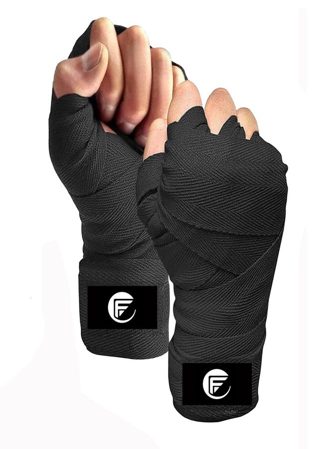 FELIDAE PRO Combo of Boxing Hand Wrap & Hand Bandage with Imported Skipping Rope Elastic Hand & Wrist Support for Gym, Workout, Kickboxing Martial Arts Punching Training -110 inch (Black) - Image 3