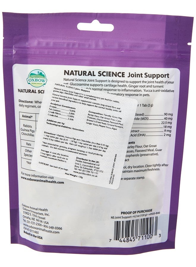 Oxbow Natural Science - Joint Supplement, 60 Count - Image 2