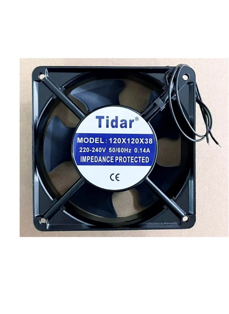 Generic Tidar 120X120X38 AC220V-240V 0.23A 35W 15050 Metal Cooling Fan  - Image 1