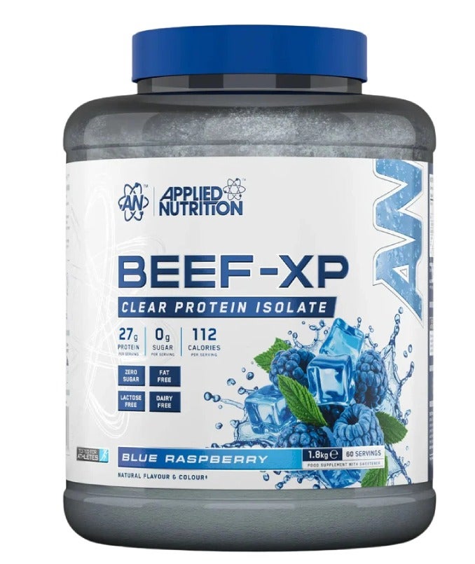 أبلايد نيوتريشن BEEF-XP بروتين لحم بقري معزول، بنكهة التوت الأزرق، 60 حصة، تركيبة بروتين محلل خالٍ من الدهون والسكريات - Image 1