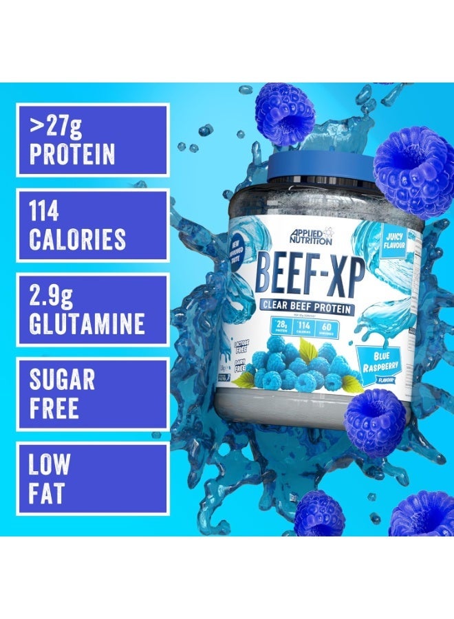 Applied Nutrition BEEF-XP Clear Beef Protein Isolate, Blue Raspberry Flavour, 60 Servings, Zero Fat & Sugar Hydrolysed Protein Formula - Image 3