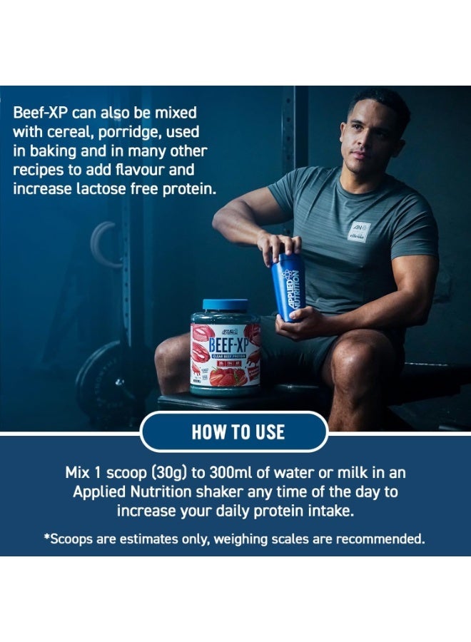 Applied Nutrition BEEF-XP Clear Beef Protein Isolate, Blue Raspberry Flavour, 60 Servings, Zero Fat & Sugar Hydrolysed Protein Formula - Image 5