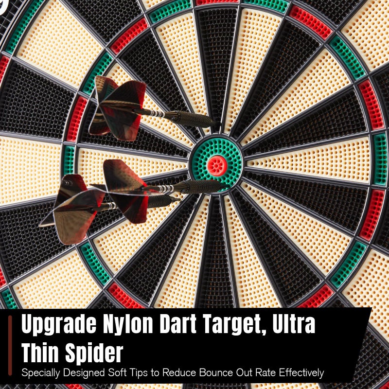 Goocoz Electronic Dart Board, 35 Games and 580 Variants Electric Soft Tip Dartboard Set, Digital Dartboards for Adults with 6 Darts, 100 Soft Tips - Image 2