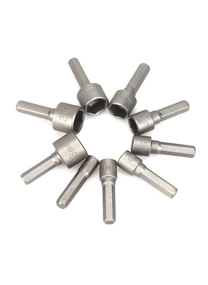 Rangwell - Rangwell NX 9pcs Power Hand Driver Drill Tools Set 513mm Metric Socket Wrench Set Power Nuts Driver Socket 14 Hex Shank Drill Bit Set - Image 1