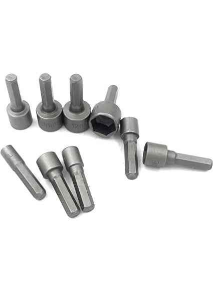 Rangwell - Rangwell NX 9pcs Power Hand Driver Drill Tools Set 513mm Metric Socket Wrench Set Power Nuts Driver Socket 14 Hex Shank Drill Bit Set - Image 1