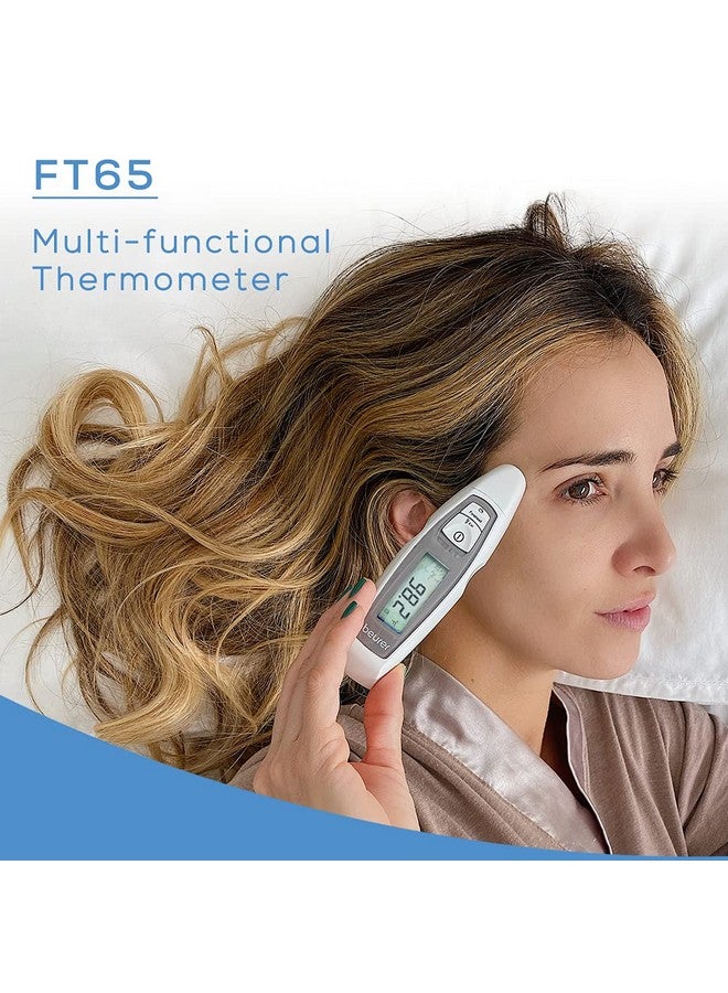 Beurer Beurer FT65 Multifunction Infrared Thermometer, 3-in-1 Infrared Thermometer for Adults and Kids, Adult Forehead Mode, Child Forehead Mode, Ear Mode, and Surface Mode, Color Changing Fever Indicator - Image 1