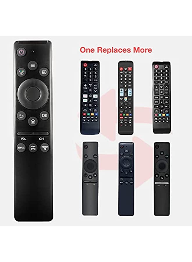 زبون جهاز تحكم عن بعد عالمي لتلفزيون سامسونج الذكي، استبدال جهاز التحكم عن بعد Hdtv 4K Uhd Qled المنحني والمزيد من أجهزة التلفاز مع أزرار Netflix Prime-Video - Image 2