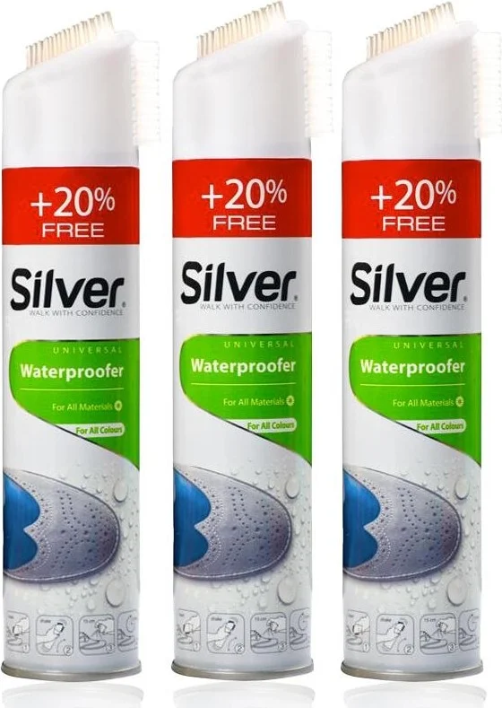 Dopar 3 Pieces Silver Water Repellent Anti-Stain Spray 300 ml
