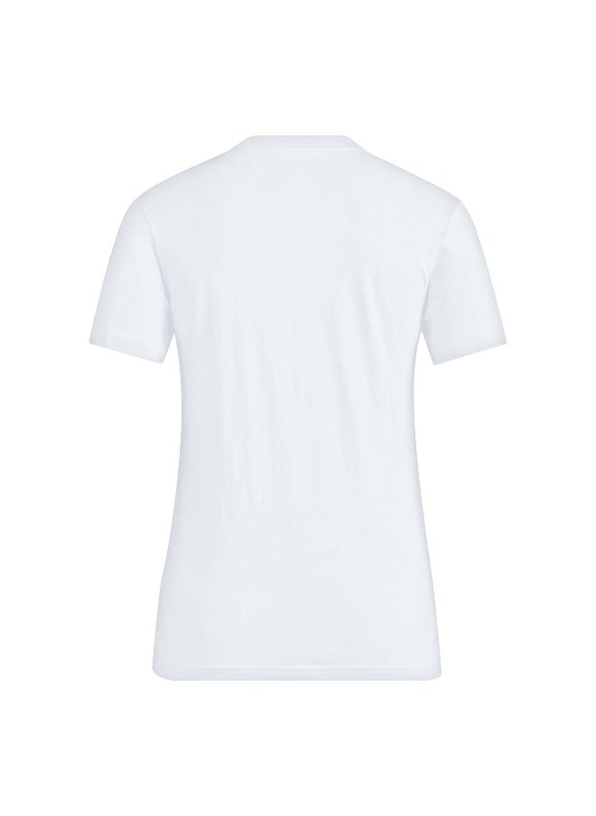 Adidas adidas W Bl T White Training T-Shirts 2XSS  - Image 3