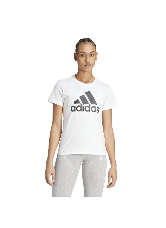 Adidas adidas W Bl T White Training T-Shirts 2XSS  - Image 4