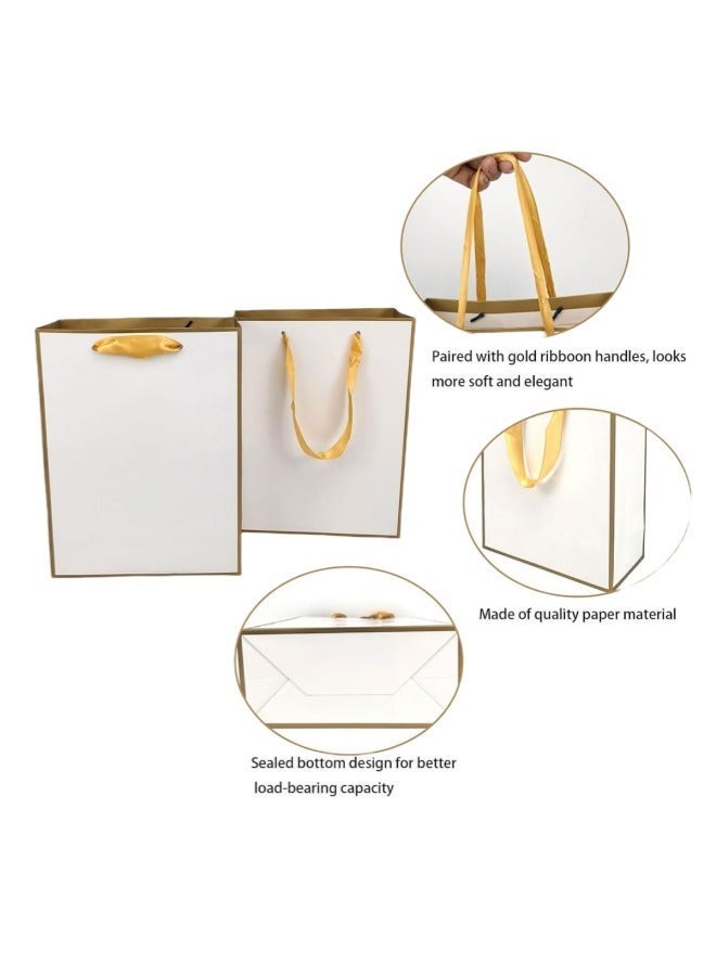 Ouyesyyds 10pcs Gift Bags with Handle 16*8*22cm Gift Paper Bags, Thank You Gift Bag for Wedding Bridal Shower Groomsmen Birthday Party Baby Shower - Image 2