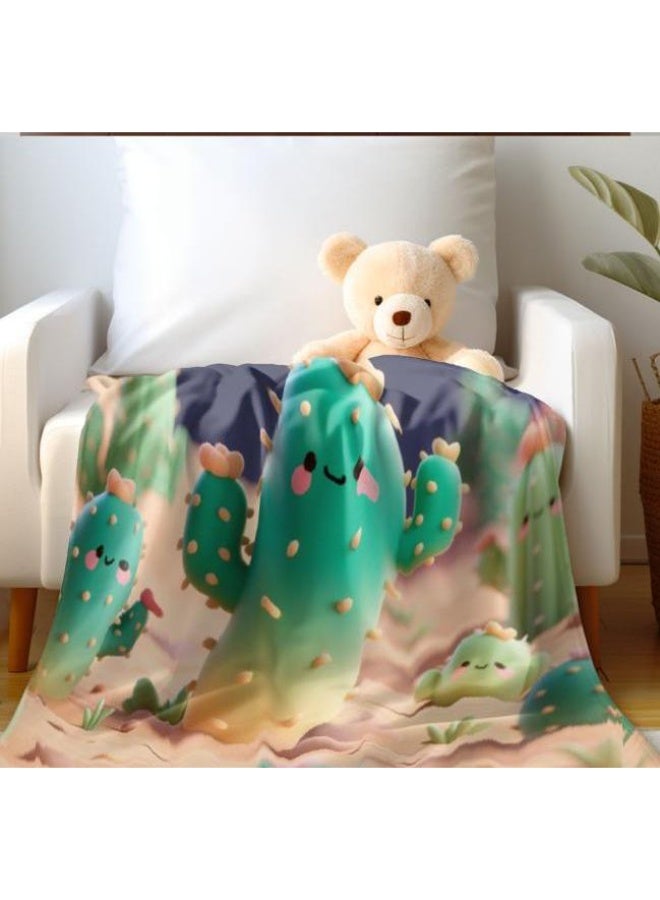 general Baby and children's cartoon flannel thin blanket (warm and comfortable, suitable for sleep, game use) 70cm*100cm - Image 1