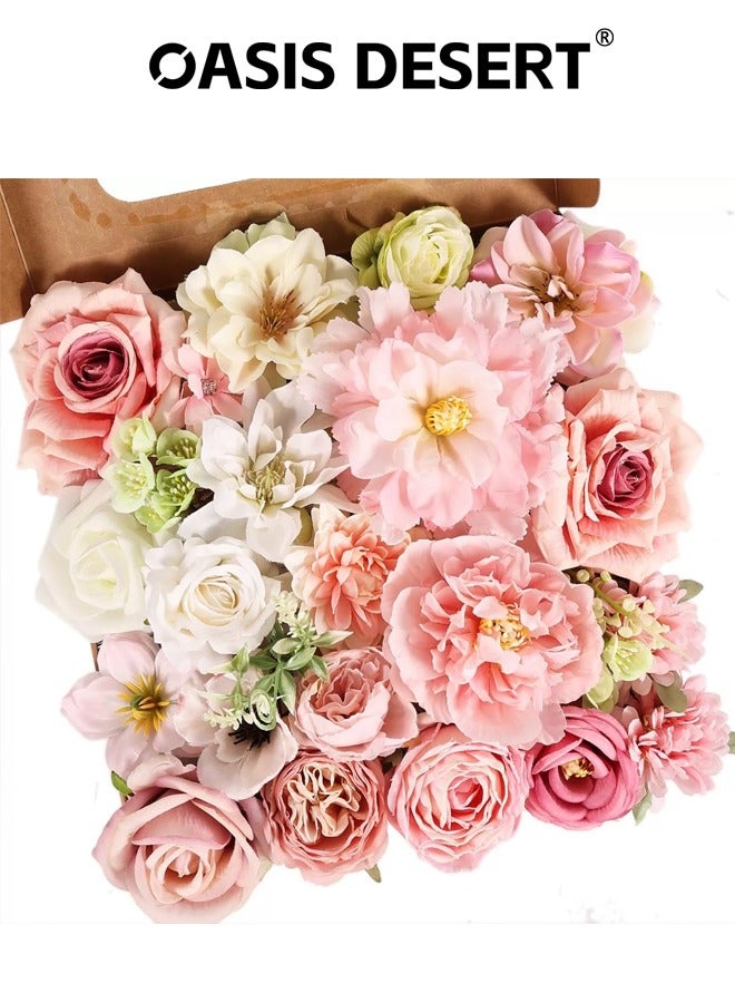 OASIS DESERT Rose Artificial Flower Combination Box Set Fake Flowers DIY Wedding Decoration Fake Flowers Home Decoration Indoor Artificial flowers - Image 1