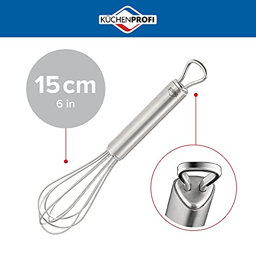 Küchenprofi Stainless Steel Hand Eggs, Batter, and Dough, Metal Whisk for Kitchen Use, 6 Inches - Image 2