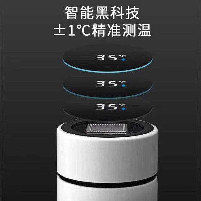 Ou Rui Smart Temperature Display Insulated Mug 304 Stainless Steel Portable Thermos Cup with Tea Infuser, Custom Logo, 500ml - Image 5