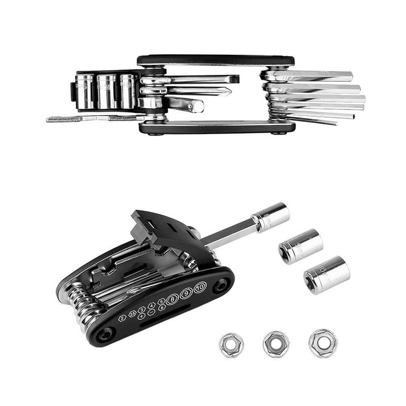Whitecloud TRANSFORMING HOMES Whitecloud TRANSFORMING HOMES® 16 in 1 Multi-Purpose Mountain Bike Bicycle Repair Carbon steel Toolkit (16-1)  - Image 3