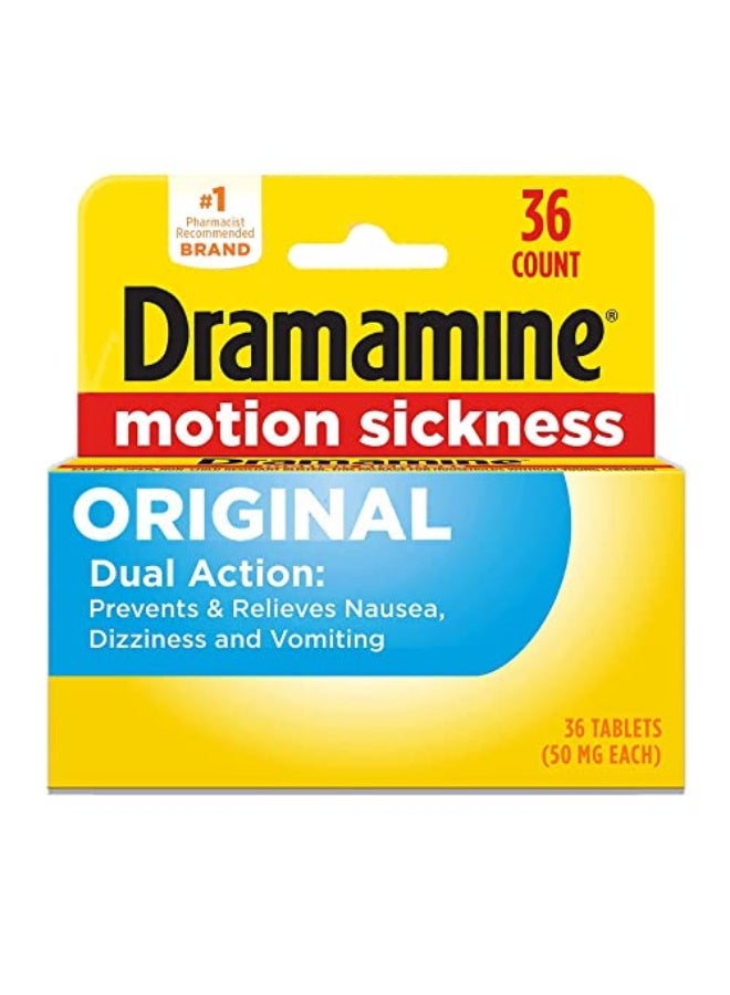 Dramamine Dramamine Original Motion Sickness Relief 36 Count 
